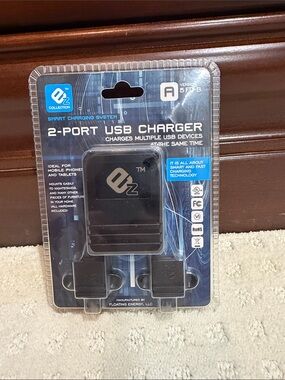 EZ Collection Smart Charging 2-Port USB Charger